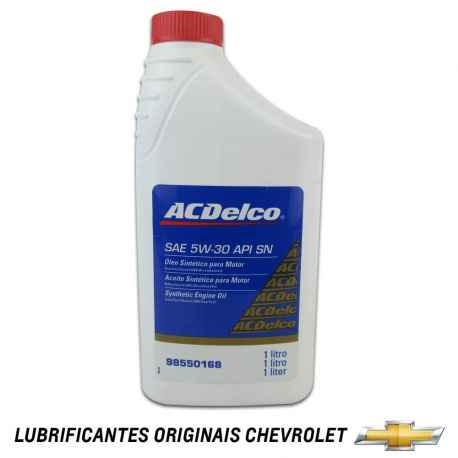 Óleo Acdelco SAE 5W30 API SN Sintético Gasolina / Etanol / GNV / Biconbustível