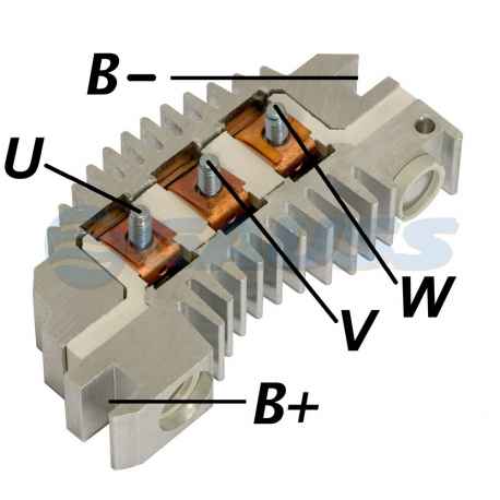 Placa Ponte Retificadora Alternador Delco Monza / Kadett